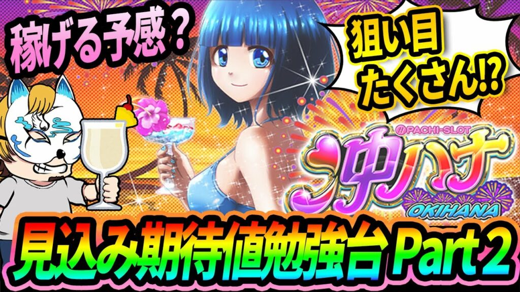 【沖ハナ前編】スロプロが設定狙いと狙い目ボーダーを解説!!わかりやすくゲーム性から紹介!!【乃木坂コラボ】