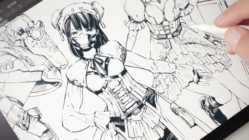 Steampunk : costume design スチームパンク風コスチュームデザイン ipad CLIP STUDIO PAINT