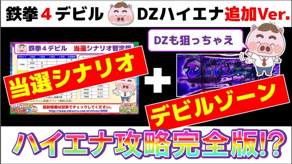 【鉄拳4デビルハイエナ攻略完全版!?】当選シナリオだけでなくデビルゾーンハイエナも狙っちゃおう!通常Dを見抜いて勝つ!初心者向けかも!?